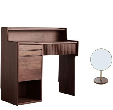 MPOPO Vanity Desk Japanese Piano Dresser Modern Bedroom With Drawers Multifunctional Storage Table Office Desk(B)