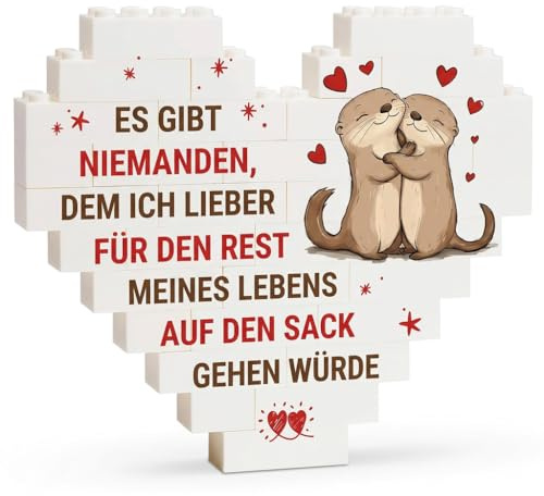 Geschenke Männer Frauen Otter Jahrestag Romantische Liebe Herz Deko | Freund Freundin Valentinstag Mann, Süßes Liebesgeschenk, Geschenkbox Romantik, Liebesbeweis Geschenk Figuren Paar