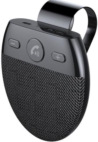 Kit Main Libre Voiture Bluetooth pour MG One SUV 2021-2023, Enceinte Pare-Soleil avec Double Connexion, Commande Vocale et Longue Autonomie