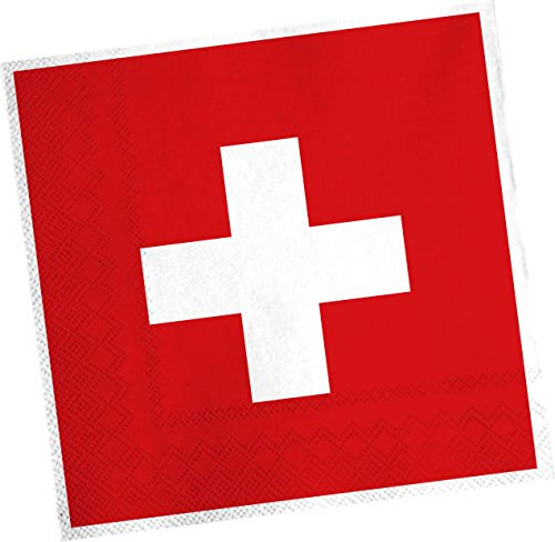20 Servietten * SCHWEIZ * für Party und Geburtstag von DH-Konzept // Swiss Switzerland Alpen Party Set Napkins Papierservietten