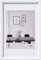 walther design Bilderrahmen weiss 30 x 40 cm mit Passepartout, Steel Style Kunststoffrahmen ES040W