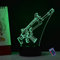 YTDZLTD 3D Waffe Nacht Licht 16 Farben Fernbedienung USB-Strom Touch Schalter Dekor LED Lampe Tisch Lampe Geburtstag Weihnachten Geschenk