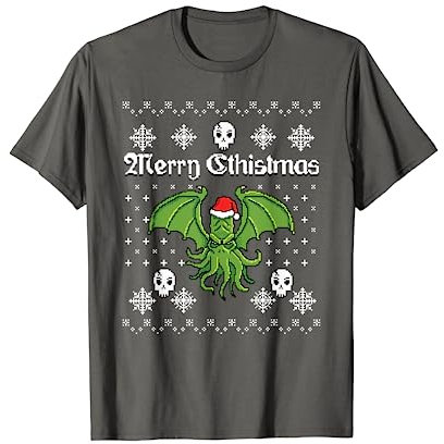 Merry cthistmas Cthulhu Ugly Weihnachten Pullover Shirt T-Shirt
