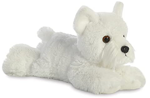 Aurora, 31768, Mini Flopsies Westhighland Terrier, 20cm, Plüschtier, weiß