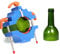 Glass Cutter, Bottle Cutter Glass Tool Craft Cutting Kit Jar Cutter Machine Cutting Tool Glass Cutting Machine Scoring Etchor Wine Bottles Recycle Tool for Thicknesses 2~8mm Blue