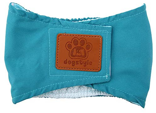 Hundewindeln für Rüden Hochsaugfähige Rüden Inkontinenz Rüdenwindel Waschbare Hundewindeln Windeln Bauchbänder für Männliche Hunde(Grün M)