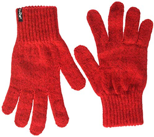Levi's Damen Lurex Nt Gloves Handschuhe, Rot (B Red 88), Medium