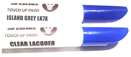 SD COLORS ISLAND GREY LK7X K7X C9 New Touch Up Paint Pen REPAIR KIT 12ML SCRATCH CHIP BRUSH COLOR CODE LK7X K7X C9 ISLAND GREY (PAINT+LACQUER)
