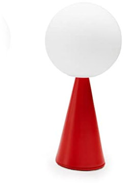 Fontana Arte Bilia Mini Lampada da Tavolo A Luce Diffusa By Gino Ponti - Rosso