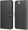 Tenphone Coque pour iPhone SE 2022 5G/SE 2020/6/6S/7/8, Pochette Housse de Protection Etui à Rabat Premium en Cuir PU [Fermeture Magnétique] Compatible avec (iPhone 6/7/8/SE (4,7), Noir)