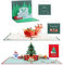 Kesote 3x Weihnachtskarte Pop Up Karte 3D Glückwunschkarte Weihnachten mit Umschläge (Weihnachtsbaum + Weihnachtsmann + Haus)