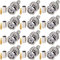 Greluma 12 Pcs connettore maschio a crimpare BNC per cavo RG59, RG8