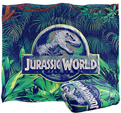 LOGOVISION Jurassic World Jurassic World Dschungel-Logo, seidig, superweich, 152 x 127 cm