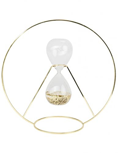 ARTYFETES Décoration Sablier Métal Doré 35 cm