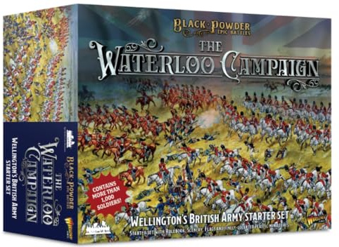 Warlord Games Black Powder Epic Battles: Waterloo – Britisches Starterset | Black Powder, Hobbyfiguren und Zubehör, 28 mm Miniaturen für Tabletop Wargaming