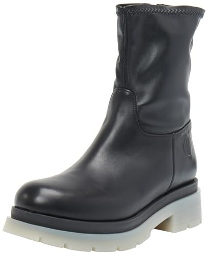 Pinko PREZZEMOLO Stivale Vitello+SIM, Anfibi Donna, Z99_Nero Limousine, 39 EU