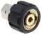 ECSiNG Hochdruckreiniger-Adapter, Metrisch M22 auf 1/4-Zoll-NPT-Buchse, Hochdruckreiniger-Schlauchadapter, Schnellkupplungsbuchse aus Metall