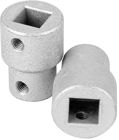 Schellenberg 17131 Set 10 mm vierkantig für aussen Jalousien, zur Nachrüstung bei bestehendem Raffstore, 2 Adapter inkl. Schrauben Raffstoreadapter