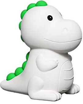 LED Night Light Baby Dinosaur Silicone Night Light Children USB Charging Bedside Lamp Baby Room with 7 Light Changes & Tap Control Silicone Children's Room Lamp Dino Nursing Light Dimmable