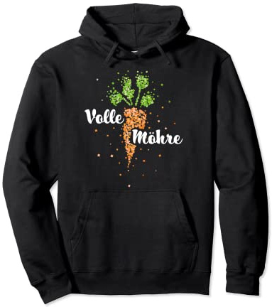 Karotte Möhre Kostümersatz Karneval Fasching Konfetti Pullover Hoodie