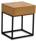 Terra Home - Nachttisch Lykke mit Schublade - Braun-Schwarz, Holz, 40x35x50 cm, schmal, modern, klein - Nachtschrank, Nachtkästchen, Nachtkommode, Nachtkonsole, Nachtkasten