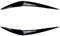 Fari Sopracciglio Palpebre Per BMW Serie 1 F20 F21 L & R 116 118 120 125 M135i M140i Facelift 2015-2019 ABS Faro Sopracciglia Palpebra Adesivi 3D fari Anteriori Sopracciglia (Color : Gloss Black)