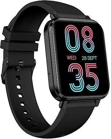 wasserdichte, elegant, sportliche, robuste Smartwatch myPhone Watch LS schwarz mit großem Akku bis zu 10 Tage