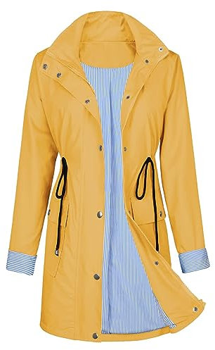 Durio Damen Regenjacke Windbreaker Wasserdicht Atmungsaktiv Wanderjacke Outdoor Jacken Leichte Windjacke Geeignet für Reisen, Klettern, Wandern und Radfahren