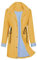 Durio Veste de pluie pour femme - Coupe-vent - Imperméable et respirante - Veste de randonnée - Veste d'extérieur légère - Convient pour les voyages, l'escalade, la randonnée et le cyclisme, Orange,