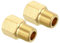QUARKZMAN 1/8 NPT Macho X 1/8 NPT Hembra Adaptador Tuerca Latón para Tubería Reductora Hexagonal para Transferencia Agua Gas, 2uds