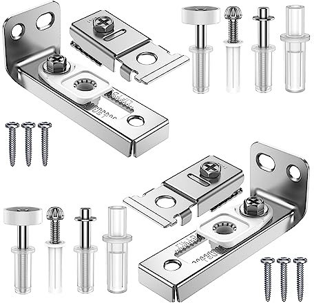 Iegefirm Kit de Réparation de Matériel de Porte Pliante - Kit de Matériel pour Rail de 2,22 Pouces à 2,54 Pouces, Kit de Remplacement de Porte de Poche Pliante