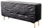 riess-ambiente.de Design Sideboard Wave 160cm schwarz mattgold Mango Massivholz