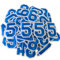 WILDREEDS 40 Pcs Numbers Patch, Number 0-9 Embroidered Patches with Ironed Adhesive, DIY Iron Patches for Shirts Jackets Hats Jeans Shoes Bags (Blue)