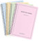 Nivofu Notizblock, 4 Stück Spiralgebundene Notizbücher, A5 Spiral-Notizblock, 20,7x14,8 cm, Notizbuch, für Teenager, Mädchen Und Jungen, 4 Farben