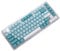 YIGZYCN XDA Profile PBT Sublimations Keycap Blue White 125Keys For Mechanical Keyboards Switches Ice Keycap
