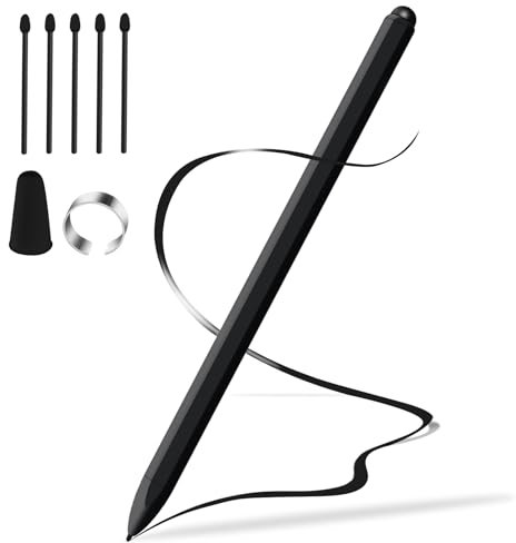 YEZriler EMR Stylus Remarkable 2 Stift Ersatz mit Radiergummi, Digitaler Stift für Remarkable 2 Stylus Alternative Marker Plus mit 5 Spitzen, 4096 Druckempfindlichkeit, Palm Rejection,