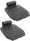 COLLBATH 2 Pièces Repose-pieds Pour Chaise Roulante Repose-pieds Pour Chaise Roulante Repose-Jambes Pour Chaise Roulante Pour Personnes âgées Pédale De Remplacement Pour Chaise Roulante Robuste Pédale