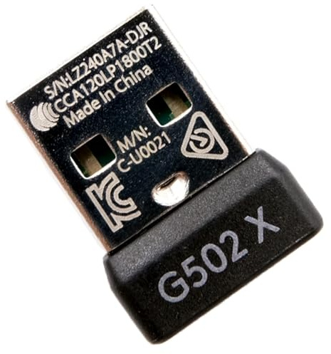 NoirVogel Adaptateur récepteur USB pour souris de jeu sans fil Logitech G502X/G502X Plus Lightspeed
