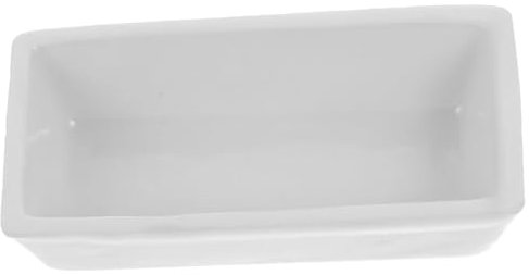 Gatuida bateau en céramique bateau en porcelaine bols de trempette assiettes apéritives rectangulaires mini ramequins tasses à sauce plat de ketchup petit plat bols d'oursins blanche