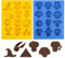 LUHOCIY Molde de Silicona Harry, 2 Piezas Harry Molde Silicona Horno, Moldes Silicona Reposteria Tema Magico, Molde Silicona Navidad, para Chocolate, Caramelos, Cubitos de Hielo, Decoración navideña