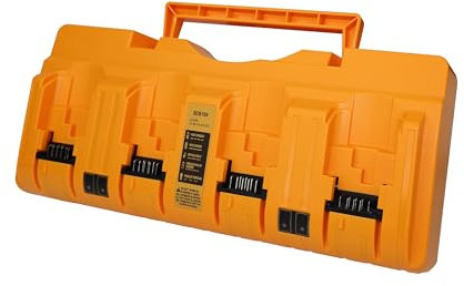 DCB104 Charger Station Replacement for Dewalt Battery Charger DCB102 DCB118 DCB107 DCB115, 4-Port Battery Charger Compatible with Dewalt 12V 20V Max Li-ion Batteries DCB205 DCB206 DCB207 DCB606 DCB127