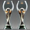 Bicchieri da vino da trofeo della Coppa del Mondo, bicchiere di birra da 15,2 once a forma di calcio, bicchieri da birra alla Coppa del Mondo, bicchieri da calcio creativi, per birra (2pcs)
