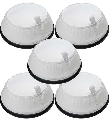 vhbw 5X Sackfilter Ersatz für Nilfisk 1471432500 für Trockensauger, Staubsauger - Ersatz-Filter Schwarz Weiß