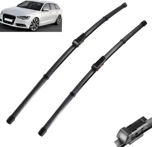 Auto-Frontscheibenwischerblatt für Audi A6 C7 2012-2017, Frontscheibenwischerblattsatz Wischerblatt-Ersatzblätter