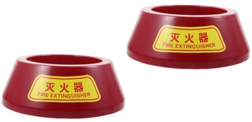 Operitacx 2 Pièces Base d'extincteur Support d'extincteur pour la Maison extincteurs en Plein air Domestique Supports de Suspension pour extincteur Support Sol pour extincteur Plastique