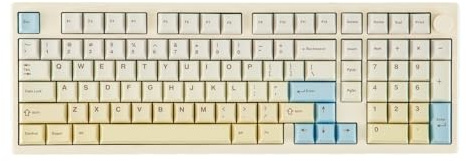 EPOMAKER Galaxy100 Lite QMK/VIA Aluminum Keyboard, 8000mAh, Numpad, Wired/BT/2.4Ghz, Hot Swap, Creamy Sound, RGB, Gasket, Wireless Gaming Keyboard (Creamy White, Marble White Switch)