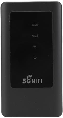 Lazmin112 Portable WiFi Hotspot, 5G Mobile Router, 2.4GHz 5GHz Dual Band WiFi, Connects 16 Devices, 2.77Gbps, IP54, Wireless Router for Travel, Home, Gaming