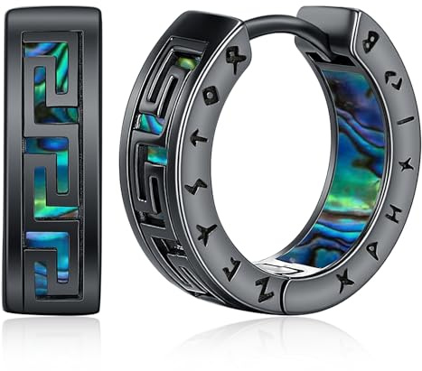 Ohrringe Herren Creolen Wikinger Männer Silber Keltisch Viking Ohrschmuck Nordische Schmuck für Damen