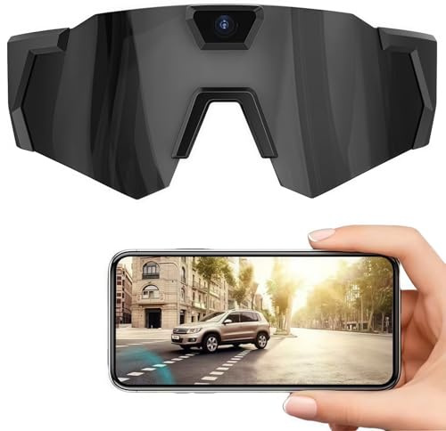 WUUAIR 4K Action Camera Glasses, POV Video Recording Sunglasses with Audio, Polarized Smart Sports Eyewear for Hiking, Cycling, Baseball, Hands-Free Wearable Camcorder for Men & Women