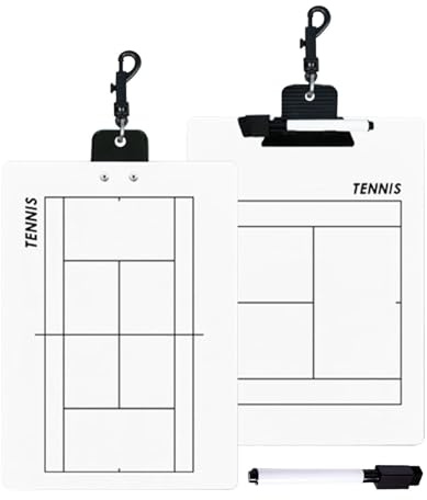 Badminton-Klemmbrett, Sportbrett, doppelseitiges Whiteboard, Coaching-Klemmbretter für Volleyball, Tennis, Ball, Demonstration, ideale Trainingseinheiten, Klassenzimmer, Court Drills Teamstrategie